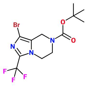 (image for) MCYB4722 tert-Butyl 1-bromo-3-(trifluoromethyl)-5,6-dihydroimidazo[1,5-a]pyrazine-7(8H)-carboxylate